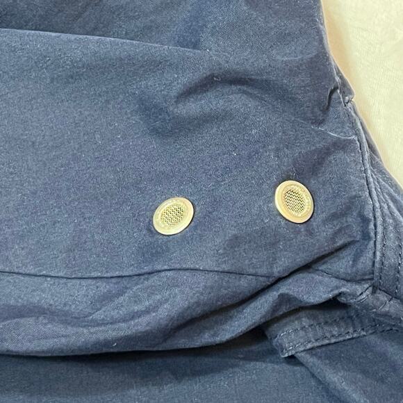 Vintage Chaps Ralph Lauren Windbreaker Jacket Men Large Nylon Quarter Zip Hooded - Picture 6 of 8